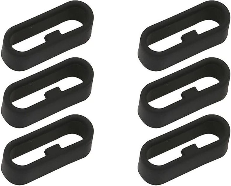 Odipie - 6 Stück Garmin-Uhrenringe, Smartwatch-Silikonbandschnallen, Gummibandschlaufen, Garmin-Uhrenarmband-Ersatzringe...