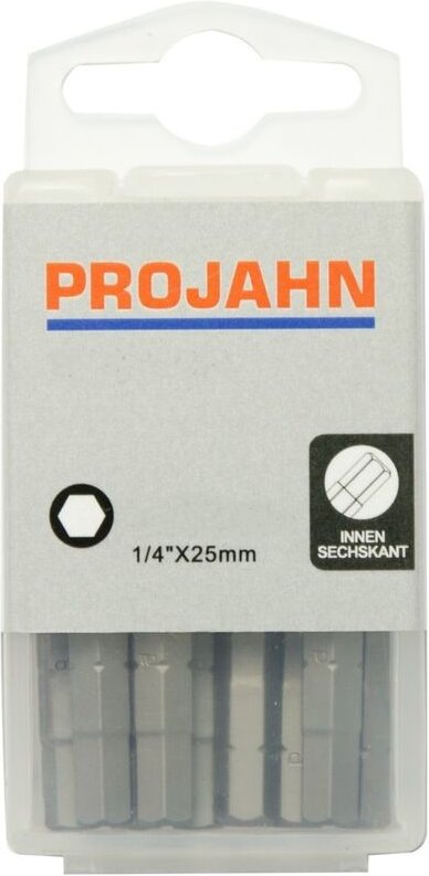 Projahn 1/4 Bit L25 mm Innen-6kant 5 mm 10er Pack