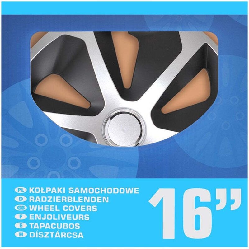 Radzierblendensatz roco silberschwarz 16 zoll 4 teilig im display