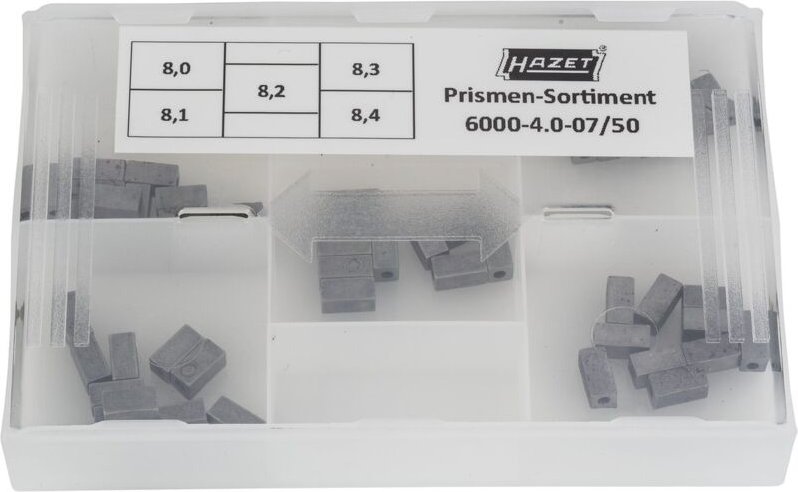 Hazet Prismen-Sortiment 8,0 / 8,1 / 8,2 / 8,3 / 8,4 mm, 6000-4.0-07/50