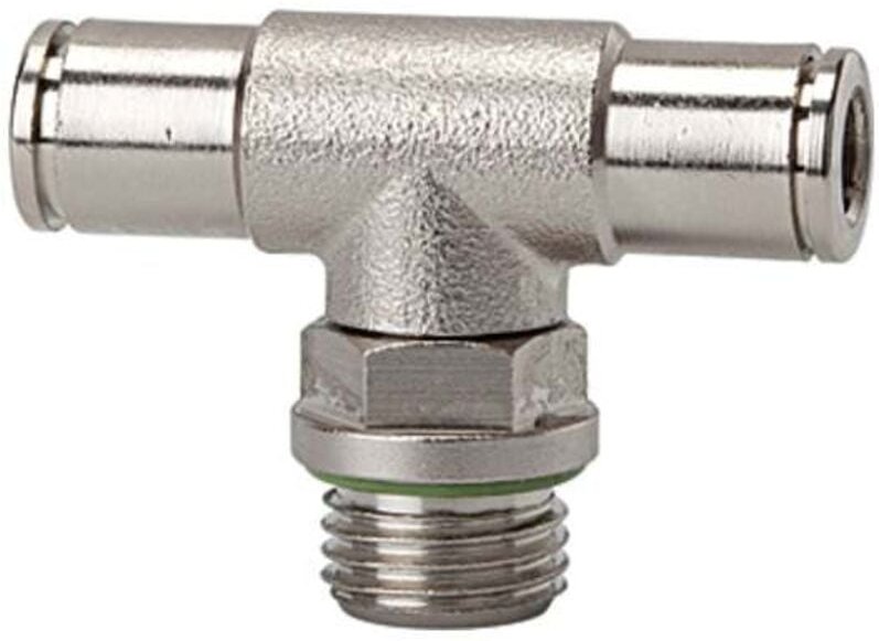 T-Steckverschraubung »metallica«, drehbar, g 1/4 a., ø 6 ms vern. - Riegler