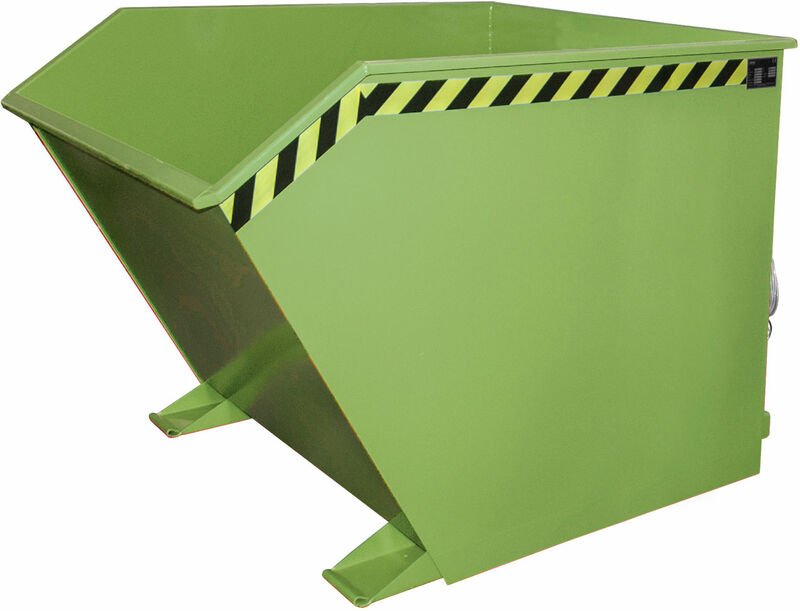 Bauer Kippbehälter GU 1500, lackiert, Resedagrün
