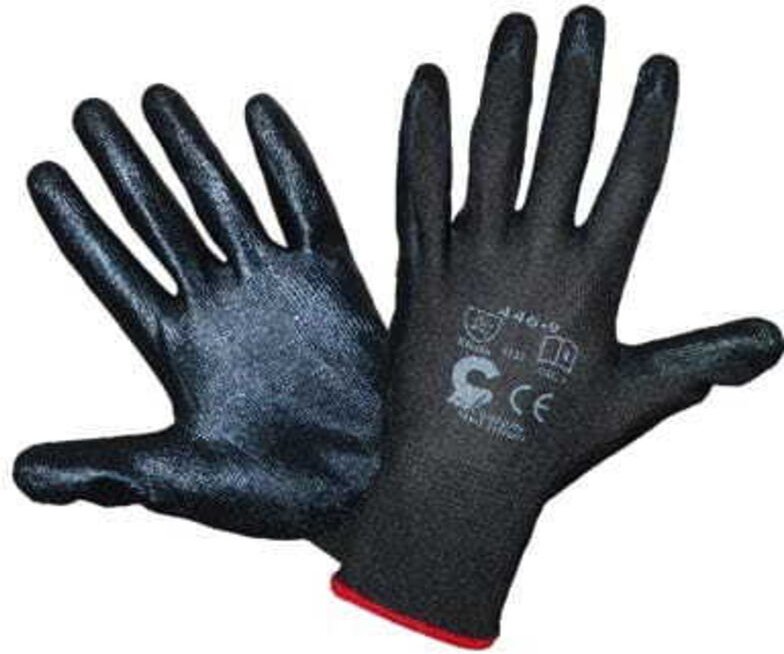 Bird Schwarze Arbeitshandschuhe, Grösse 8