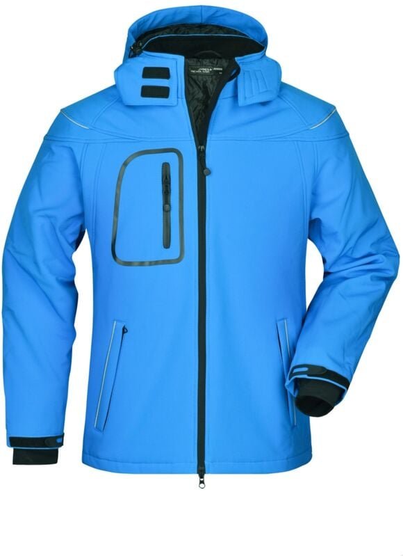 James&nicholson - Wintersoftshelljacke Herren JN1000 Gr. s aqua