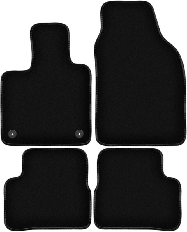Thumbnail - BASIC schwarze Veloursmatten für: Fiat E-500 / 500 Electric Fließheck (2020-)