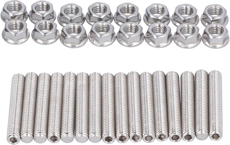 Jeffergarden - Auspuffkrümmer-Stehmutternsatz N811313S431 304 Edelstahl für ford 4,6 und 5,4 liter V8-Motor