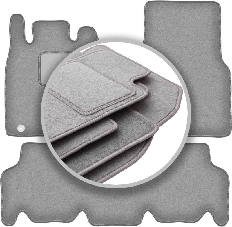 Graue Autofußmatten für: Mercedes W168 mit Fließheck-Pfote (1997-2004)