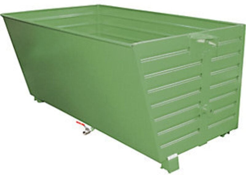 Bauer Späne-Stapelkipper BSL 200, lackiert, Resedagrün