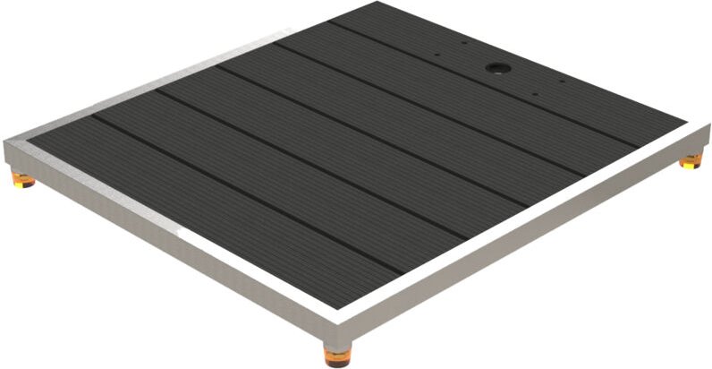 Eichenwald Modell 70 WPC Universal Plattform für Gartenduschen anthrazit