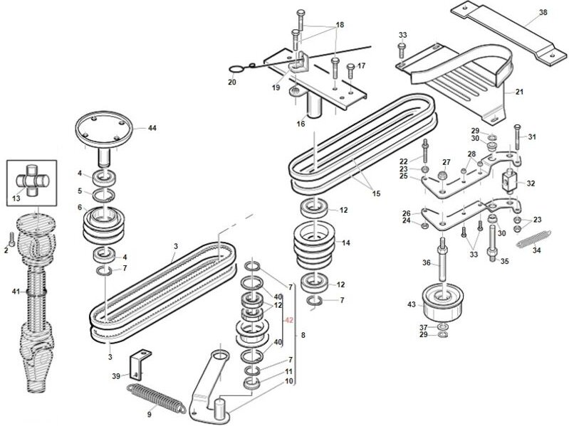 Riemenspannrolle TG 155 TOPGREEN ORIGINAL GIANNI FERRARI BFB 95599210000