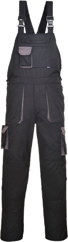 Thumbnail - Portwest Arbeitslatzhose 40+ UPF Gewebe XS Schwarz