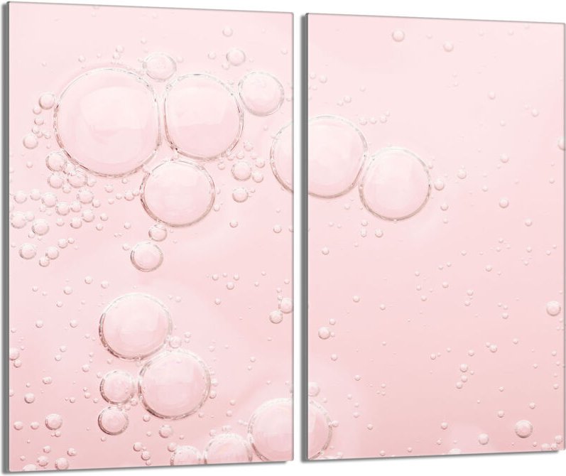 Glasschutzplatte für Herd 2x30x52 Rosa