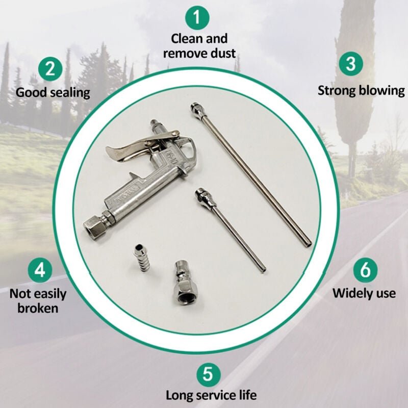 Cosiki Druckluftpistole, Druckluftpistolen, austauschbare Blasdüse, Druckluftpistole zur Staubentfernung in engen Bereic...