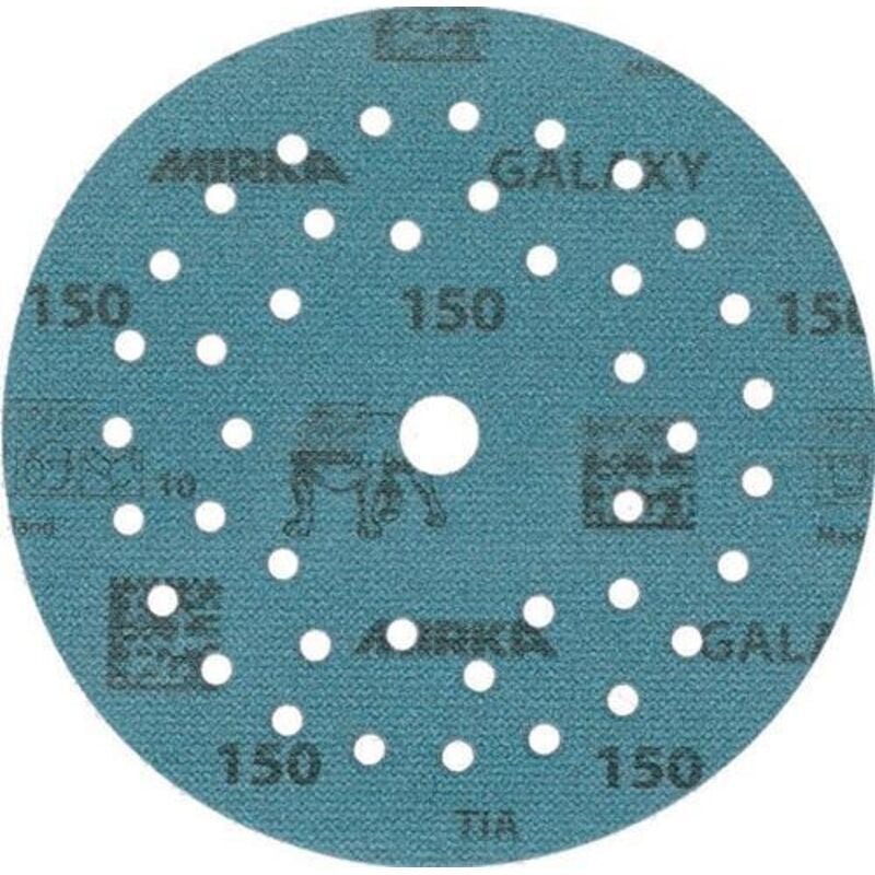 Haftschleifscheibe galaxy Grip Multifit 125 mm Körnung 150 für Holz / Metall / Lack / Kunststoff Keramik/Korund Lochanza...