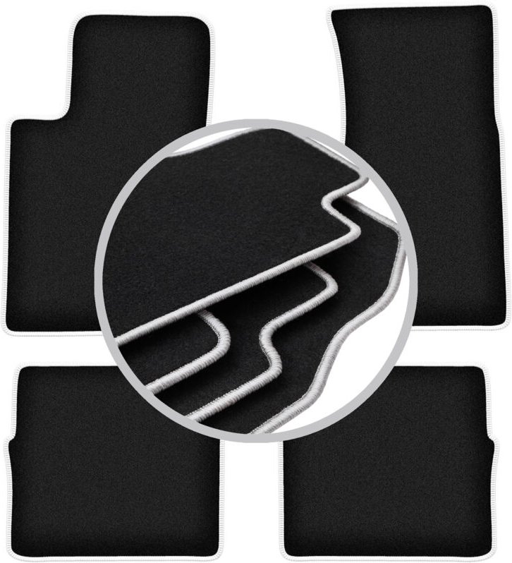 CARLUX-SILVER Autofußmatten für: Cadillac SRX 0 (2004-2010)