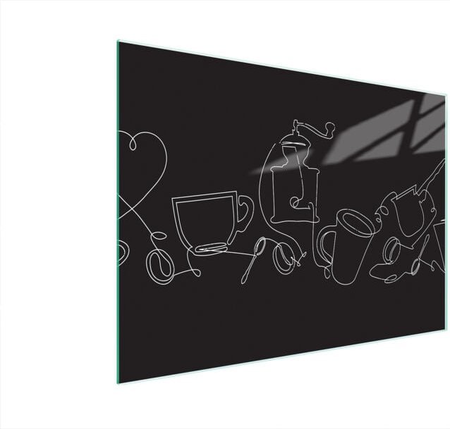 Glasschneidebrett 40x30 Schwarz