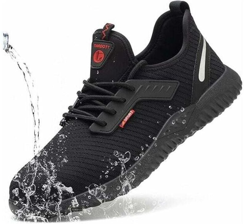 Thumbnail - Sicherheitsschuhe, Unisex, atmungsaktiv, wasserdicht, Sicherheitswerkzeugschuhe mit Stahlkappe, leicht, durchstichfest, ...