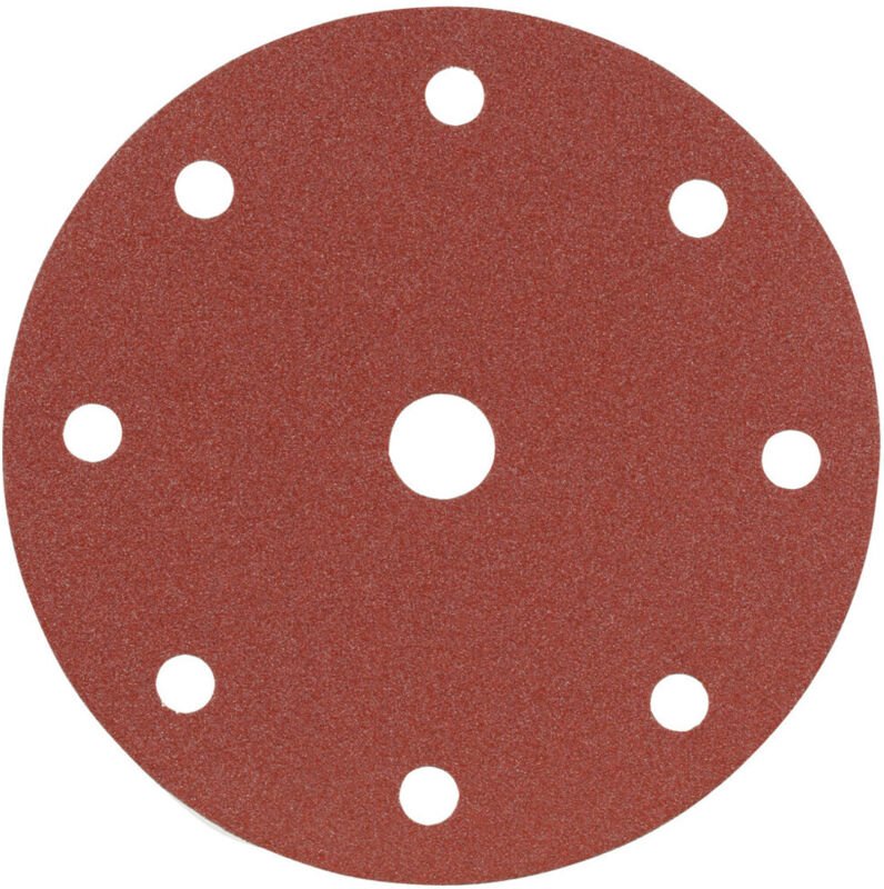 Thumbnail - Starcke Papier-Klett-Schleifscheibe (A) Lochung 8fach + 1,⌀ 150 mm, Körnung: 60