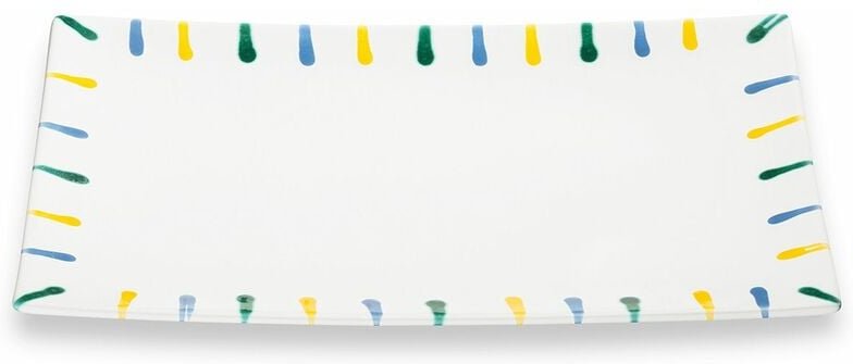 Gmundner Keramik - Buntgeflammt, Platte rechteckig (30x20cm)