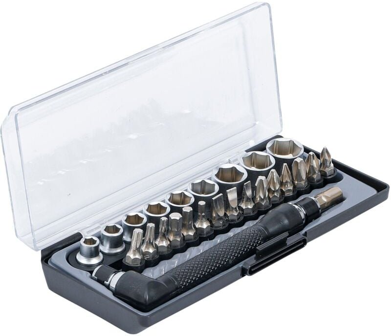 Bgs Technic - Bit- und Steckschlüssel-/Winkelschrauber-Satz Antrieb 6,3 mm (1/4') 26-tlg.
