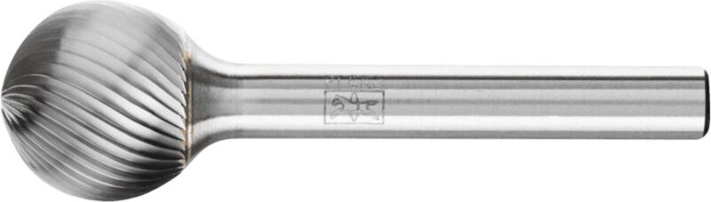 Thumbnail - Hartmetall Frässtift Kugel kud ø 16x14 mm Schaft-Ø 6 mm Z5 universal fein - Pferd