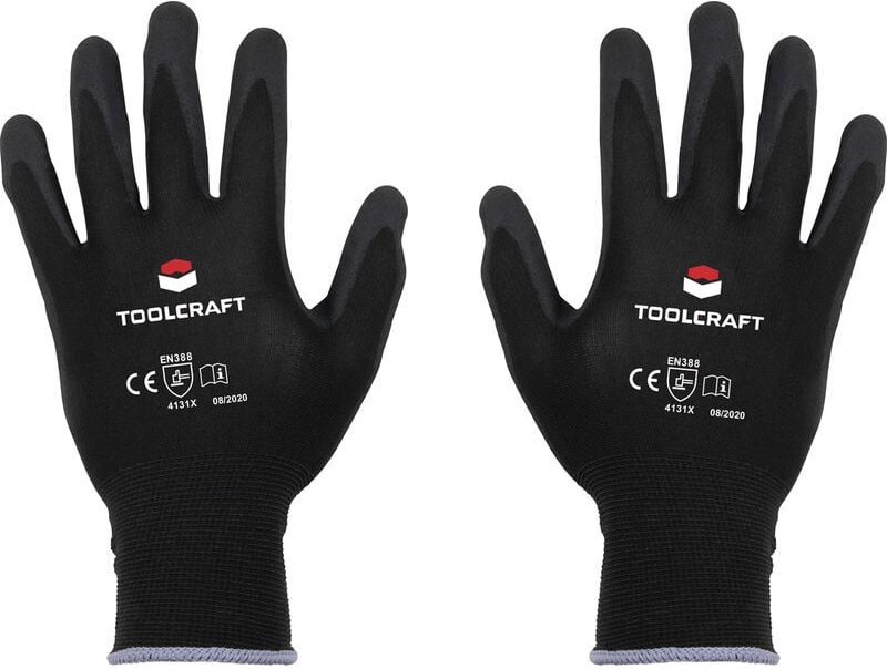 Thumbnail - Toolcraft - TO-5621487 Polyamid, Nitril Arbeitshandschuh Größe (Handschuhe): 9 en 388 cat ii 1 Paar