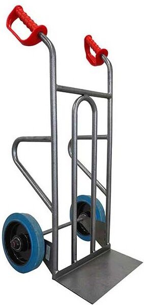 Matisère - Sackkarre aus Stahl 2in1 Ladung - Blau gummirollen - Traglast 250kg - DDPO1-RSB