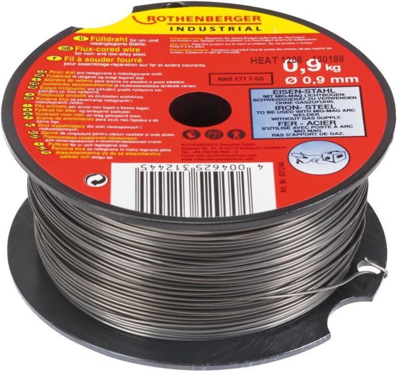 Rothenberger - Fülldraht 0,09 cm 0,9 kg für un-/niedriglegierten Stahl Schweißzubehör