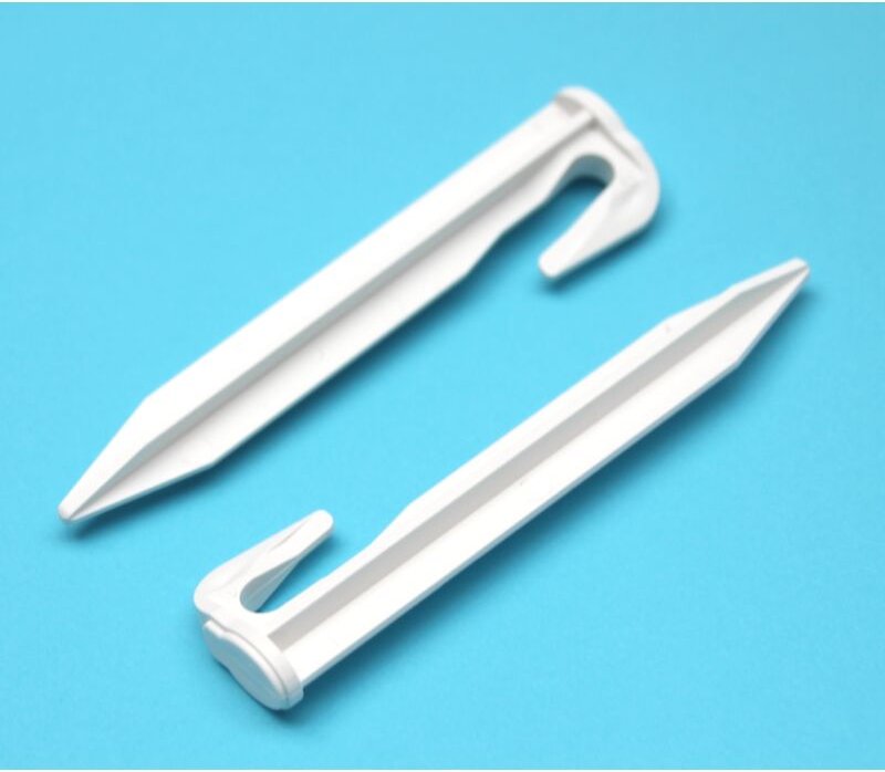 Bio Haken abbaubare Nägel kompatibel für Herkules ® Kabel Befestigung verrottende Heringe auflösende Erdanker - hq bio S...