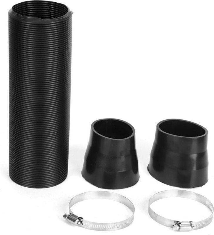 Kaltluftansaugschlauch 76 mm/3 Zoll, Flexibler Schlauchsatz mit Befestigungsklemme, Flexibler Kanalrohrschlauch, Univers...