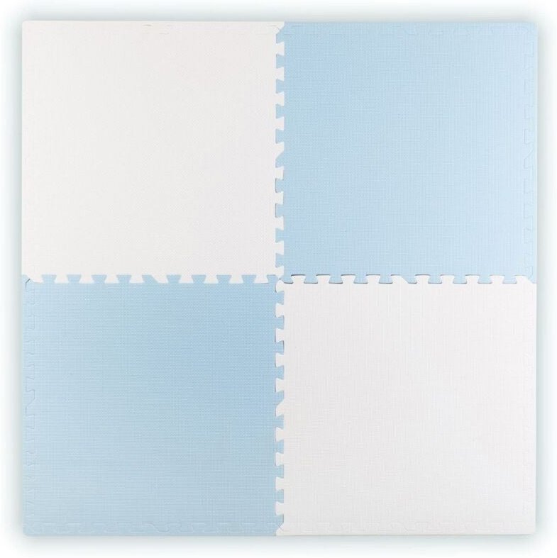 Ricokids large foam puzzle mat 60x60 cm 4 pcs blue and white