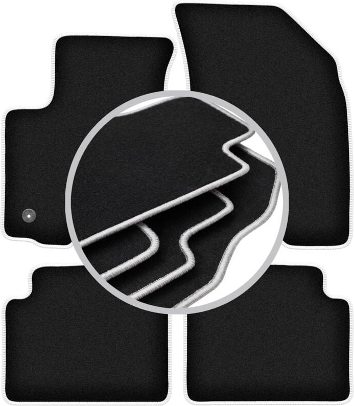 CARLUX-SILVER Autofußmatten für: Daewoo Kalos Fließheck, Limousine (2002-2011)