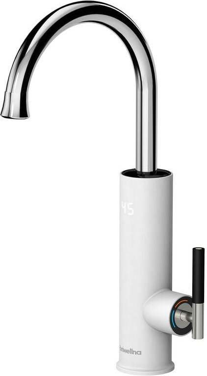 Küchenarmaturen Weiß Wasserhahn mit Durchlauferhitzer 3200W Elektrischer Wasserhahn Küche led Digitalanzeige Mischbatter...