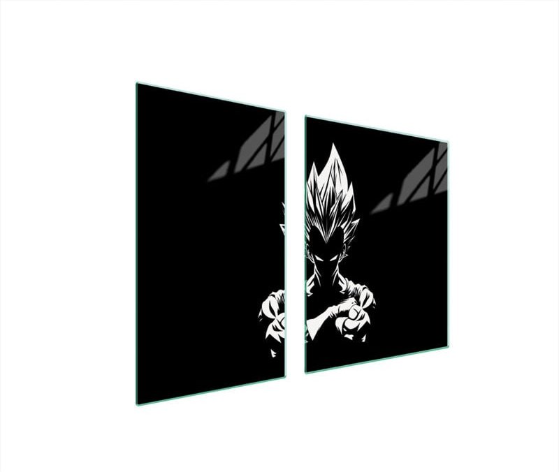 GLASPLATTE und SCHNEIDEBRETT 100x52 ANIME