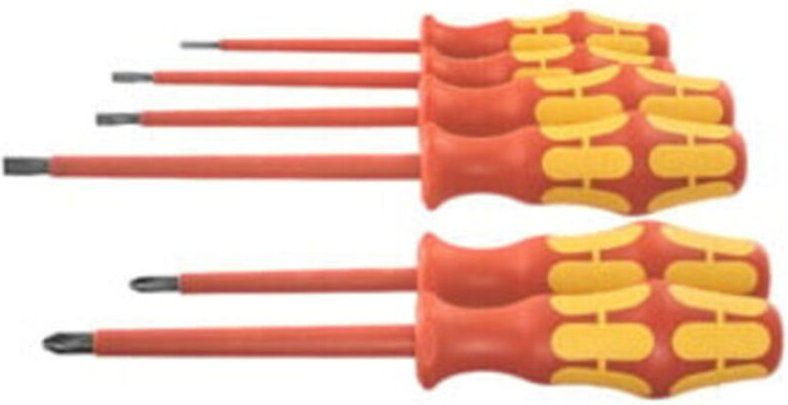 Wera - Elektriker-Schraubendreher-Sortiment, vollisoliert, Schlitz und Pozidriv, 6-teilig