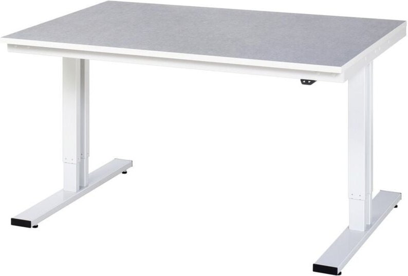 Werktisch adlatus 300 elektrisch höhenverstellbar Linoleum-/Universal-Platte 1500 mm x 1000 mm - RAU
