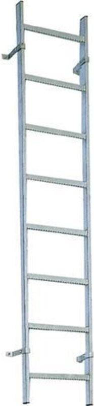 Zarges Schachtleiter 300mm lichte Breite 4 Sprossen Stahl verzinkt