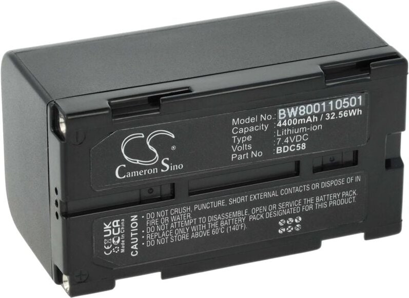 Vhbw - Akku kompatibel mit Sokkia SET600, set 600, SET610, set 610, set 610K, SET630, set 630 Messgerät (4400mAh, 7,4V, ...