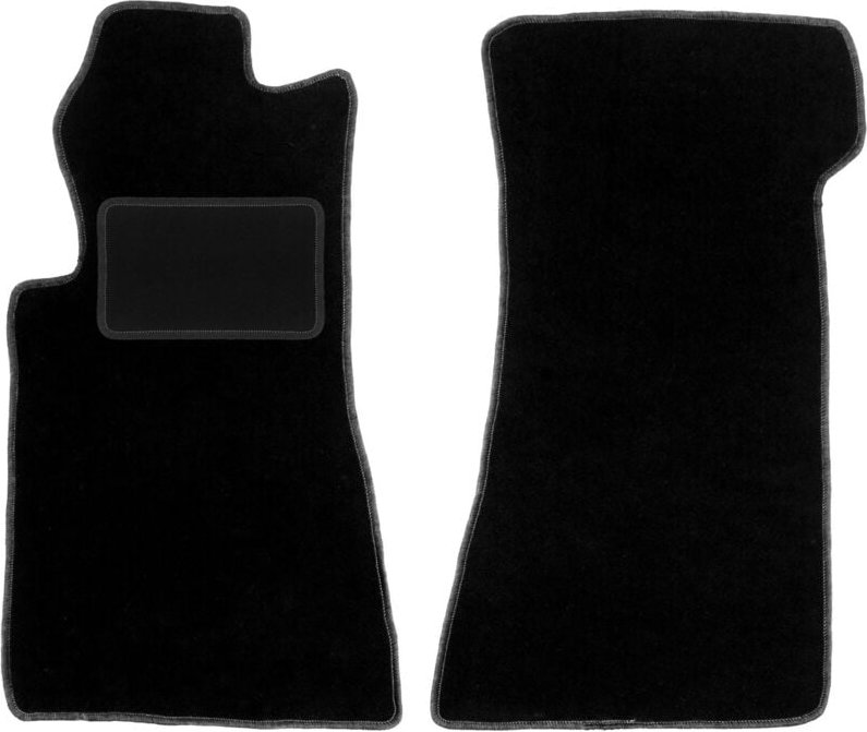 Vordere Matten schwarz für: Mercedes SL R107 lange Fronten (1971-1989)