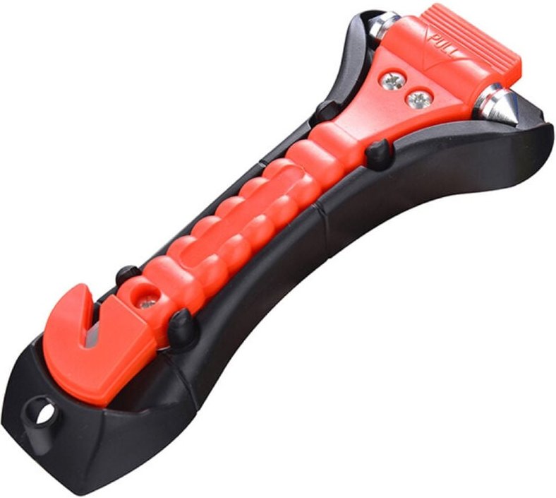 Gabrielle - Basics 2-teiliges Sicherheitsgurtschneider- und Notfall-Fensterbrecher-Hammer-Set