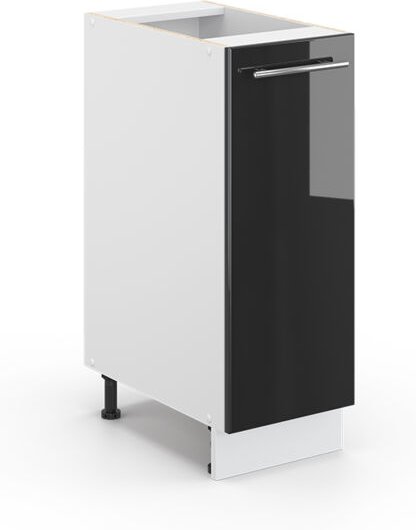 Vicco - Midischrank Fame-Line, Anthrazit Hochglanz, 30 x 81.6 cm ohne Arbeitsplatte