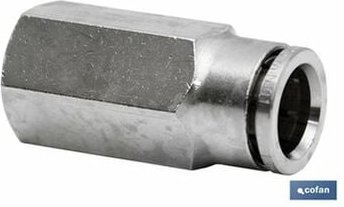 Thumbnail - Gerader Anschluss 8 mm Rohr. Weiblich 1/4