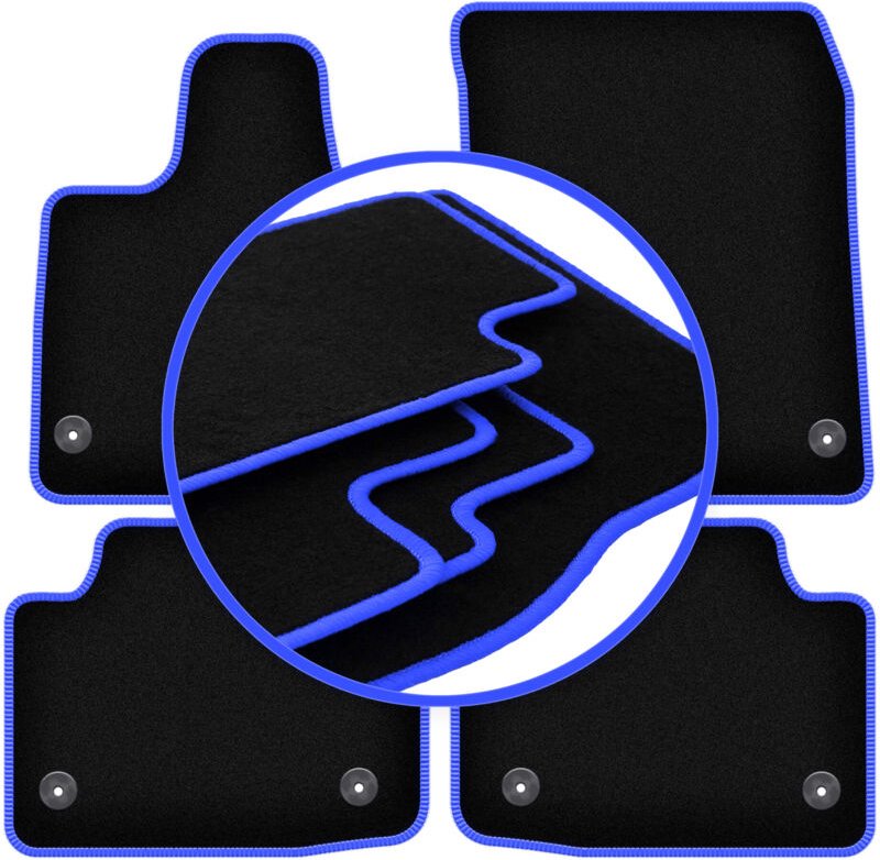 CARLUX-BLUE Autofußmatten für: Jaguar I-Peace SUV (2019-)