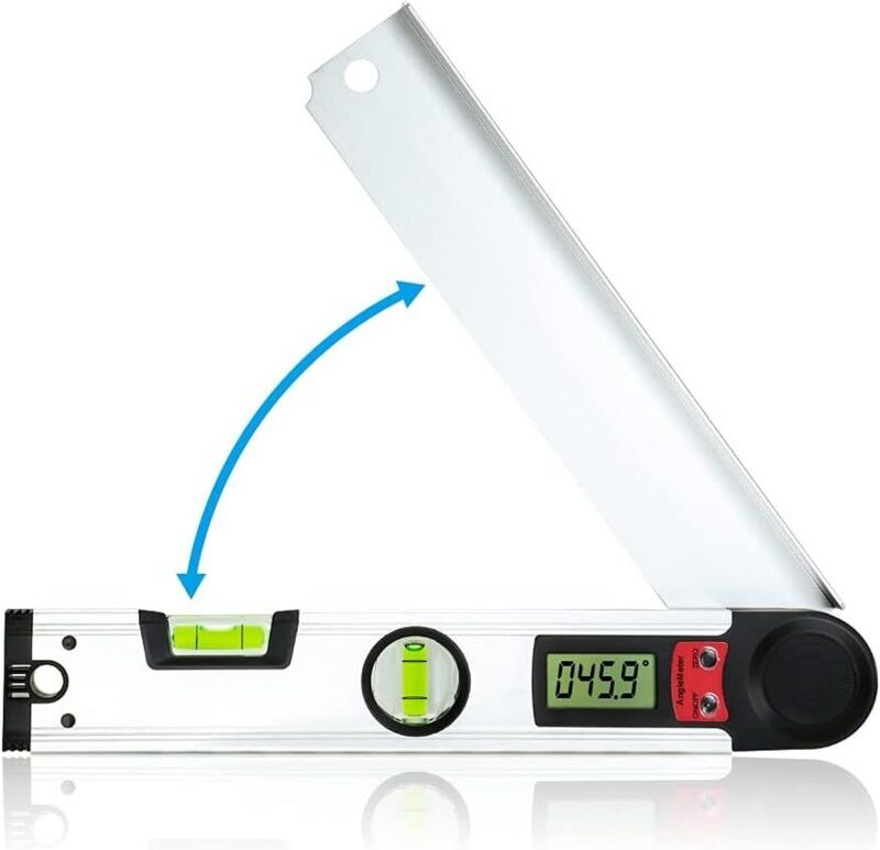 Digitaler Winkelmesser, LCD-Wasserwaage 0-230°, 300mm für Holz und Heimwerker