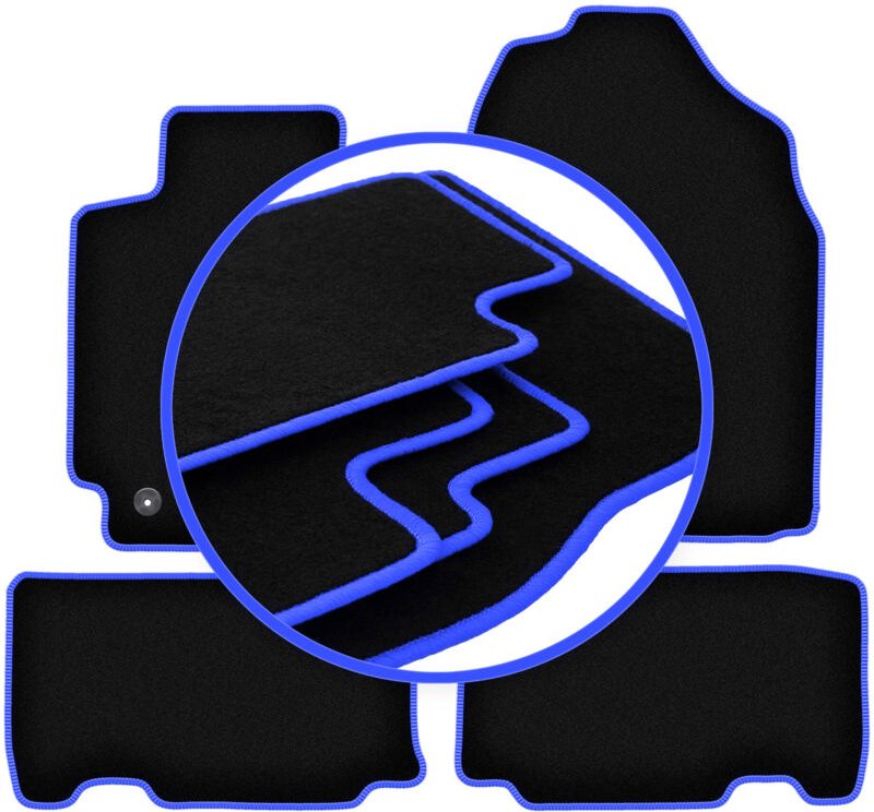 CARLUX-BLUE Autofußmatten für: Toyota RAV4 IV SUV (Nicht-Hybrid) (2013-2019)