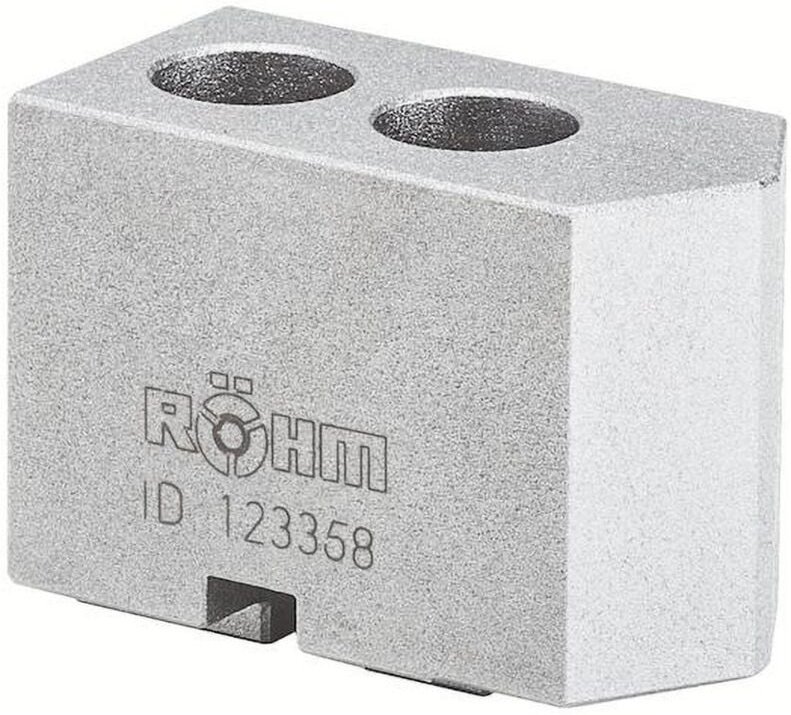 Thumbnail - Röhm Aufsatzbacken Größe 160, 3-Backen-Satz, härtbar Kreuzversatz, 120° angeschrägt - 123358
