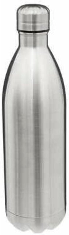 Thermosflasche 1L Silber Edelstahl