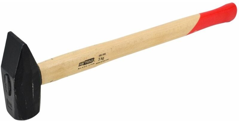 Awtools młotek kowalski 3,0 kg trzonek drewniany schwarze Linie
