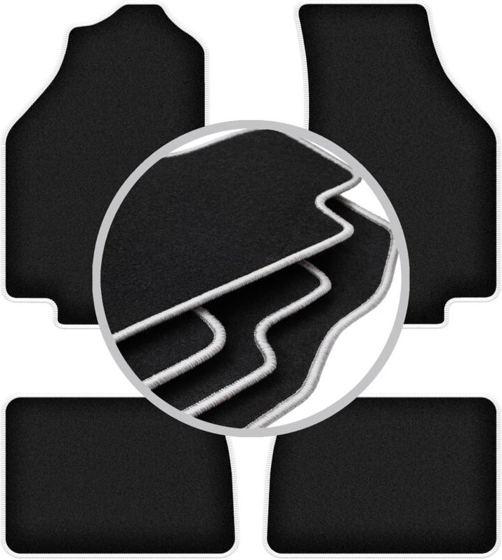 CARLUX-SILVER Autofußmatten für: Honda Civic III Fließheck (1983-1987)