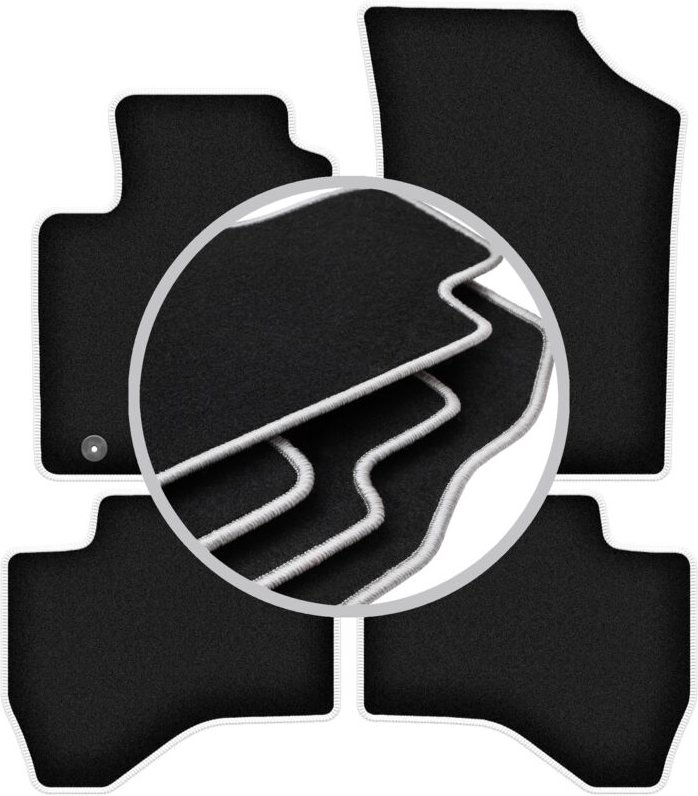 CARLUX-SILVER Autofußmatten für: Toyota Aygo II Fließheck (2014-)